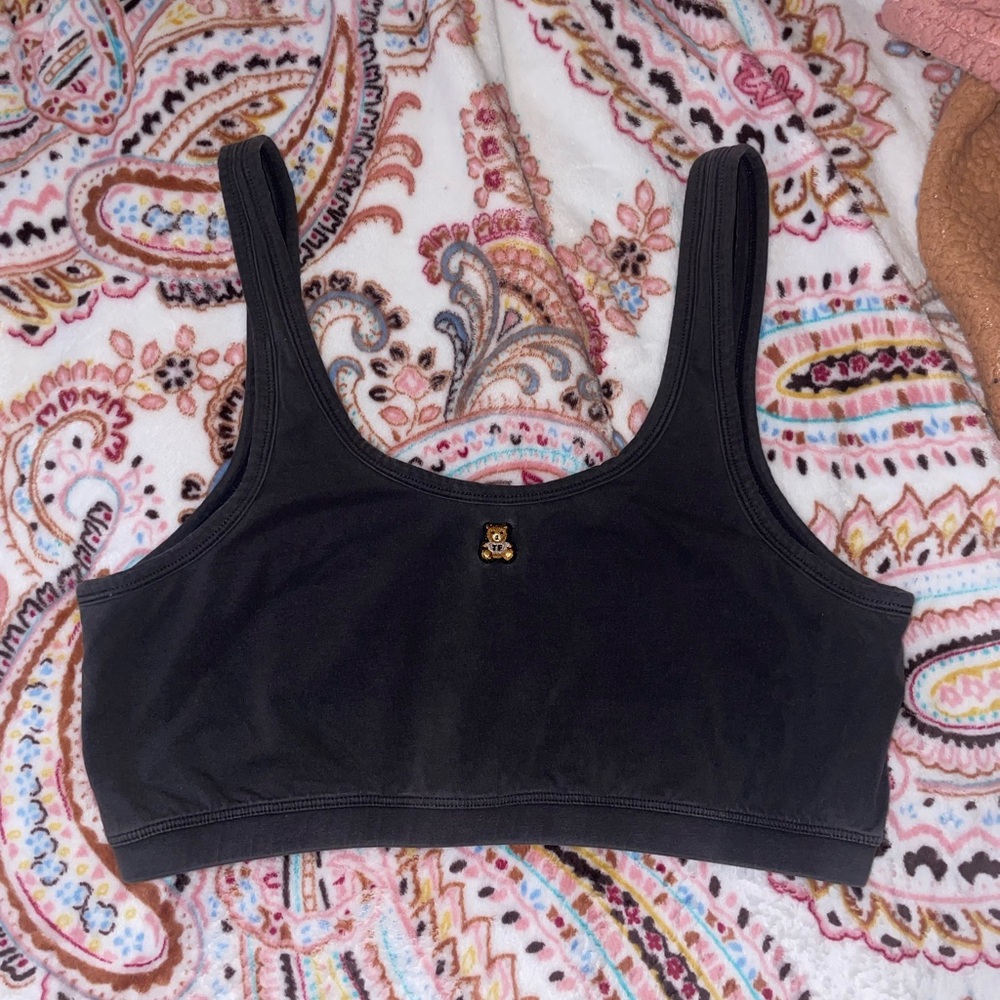 TEDDY FRESH dark grey cotton bra